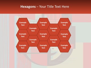 A Red And Blue Abstract Background With Lines And Shapes PowerPoint Template