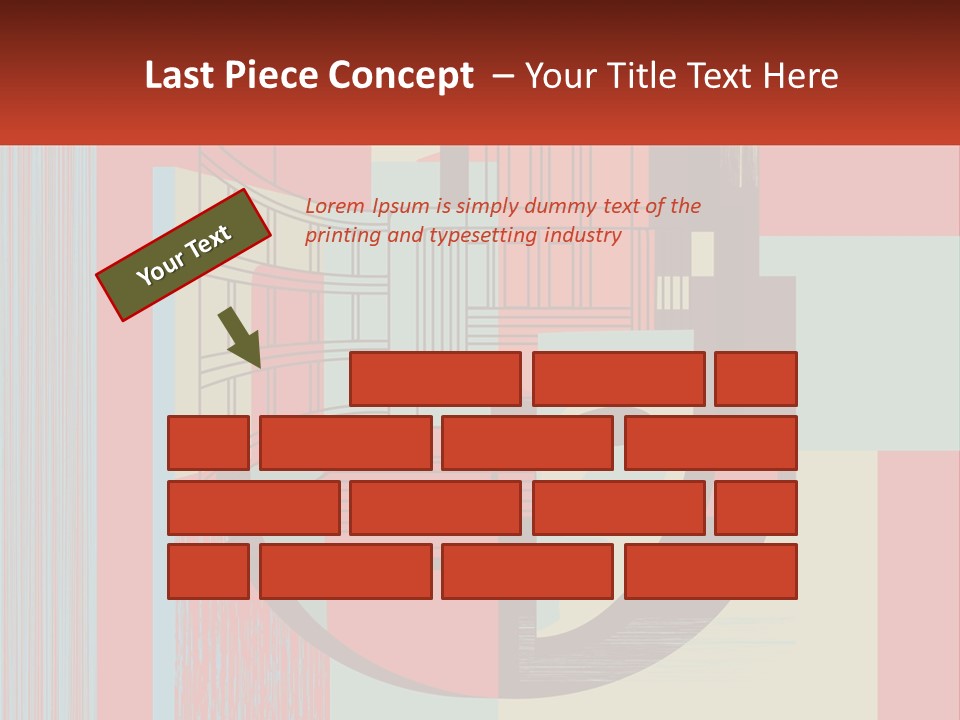 A Red And Blue Abstract Background With Lines And Shapes PowerPoint Template