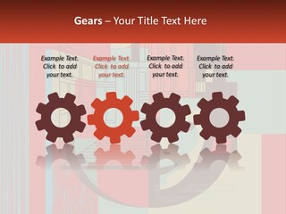 A Red And Blue Abstract Background With Lines And Shapes PowerPoint Template