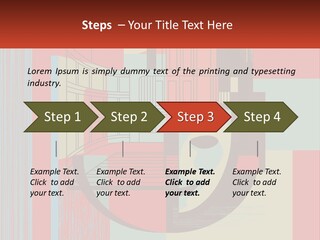 A Red And Blue Abstract Background With Lines And Shapes PowerPoint Template