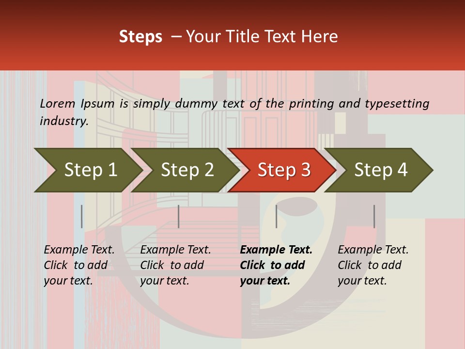 A Red And Blue Abstract Background With Lines And Shapes PowerPoint Template