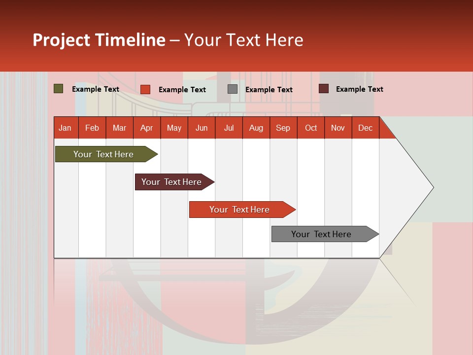 A Red And Blue Abstract Background With Lines And Shapes PowerPoint Template