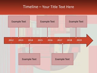 A Red And Blue Abstract Background With Lines And Shapes PowerPoint Template