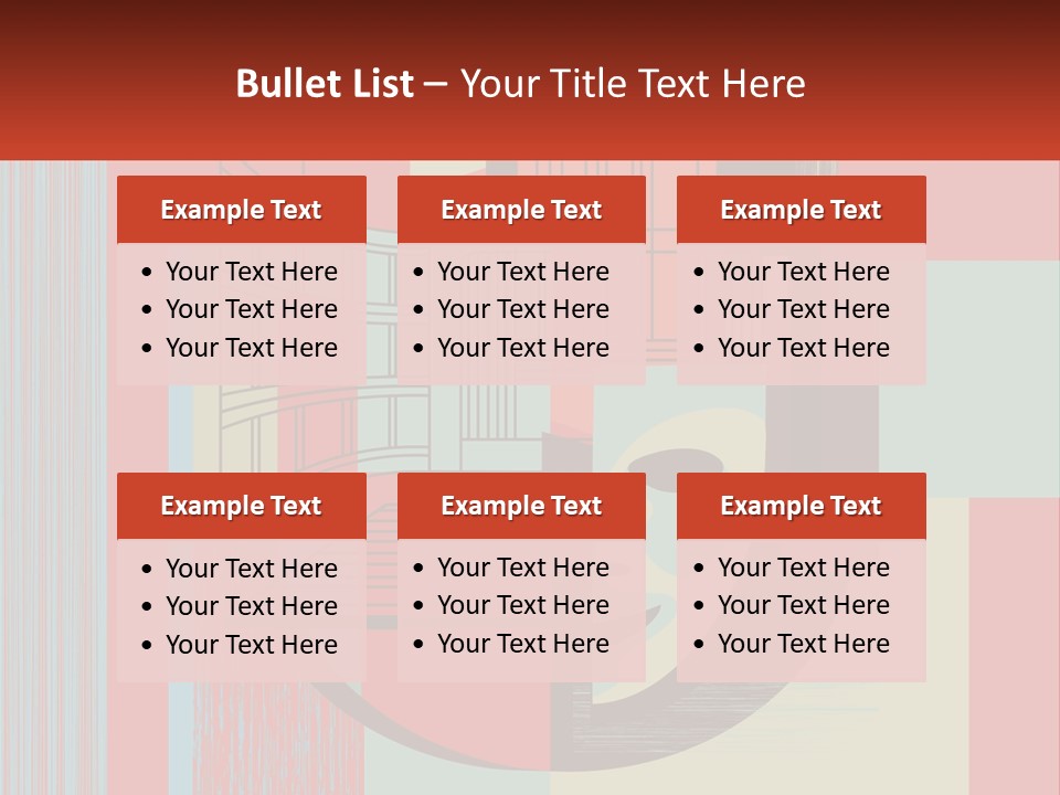 A Red And Blue Abstract Background With Lines And Shapes PowerPoint Template