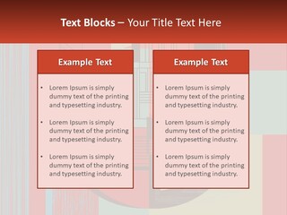 A Red And Blue Abstract Background With Lines And Shapes PowerPoint Template