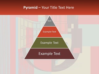 A Red And Blue Abstract Background With Lines And Shapes PowerPoint Template