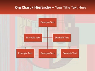 A Red And Blue Abstract Background With Lines And Shapes PowerPoint Template