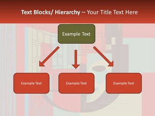 A Red And Blue Abstract Background With Lines And Shapes PowerPoint Template