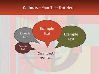 A Red And Blue Abstract Background With Lines And Shapes PowerPoint Template