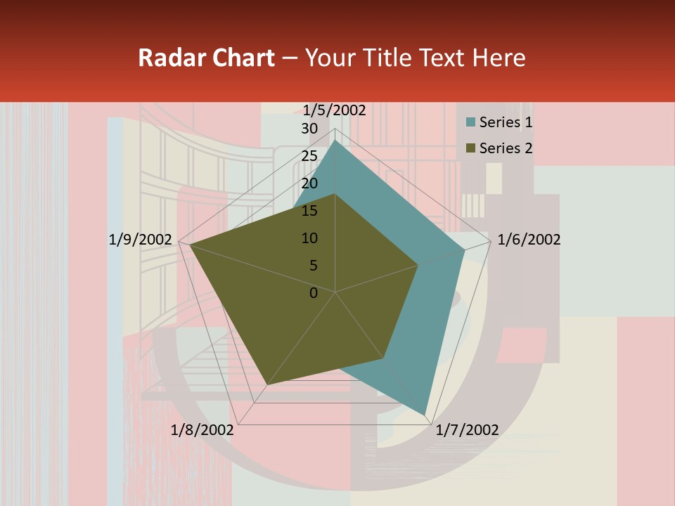 A Red And Blue Abstract Background With Lines And Shapes PowerPoint Template