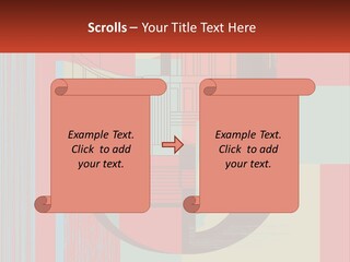 A Red And Blue Abstract Background With Lines And Shapes PowerPoint Template