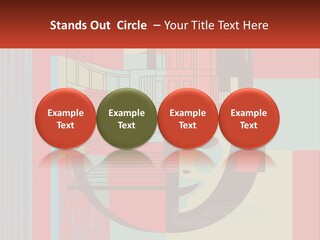 A Red And Blue Abstract Background With Lines And Shapes PowerPoint Template