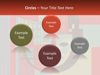 A Red And Blue Abstract Background With Lines And Shapes PowerPoint Template