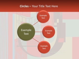 A Red And Blue Abstract Background With Lines And Shapes PowerPoint Template