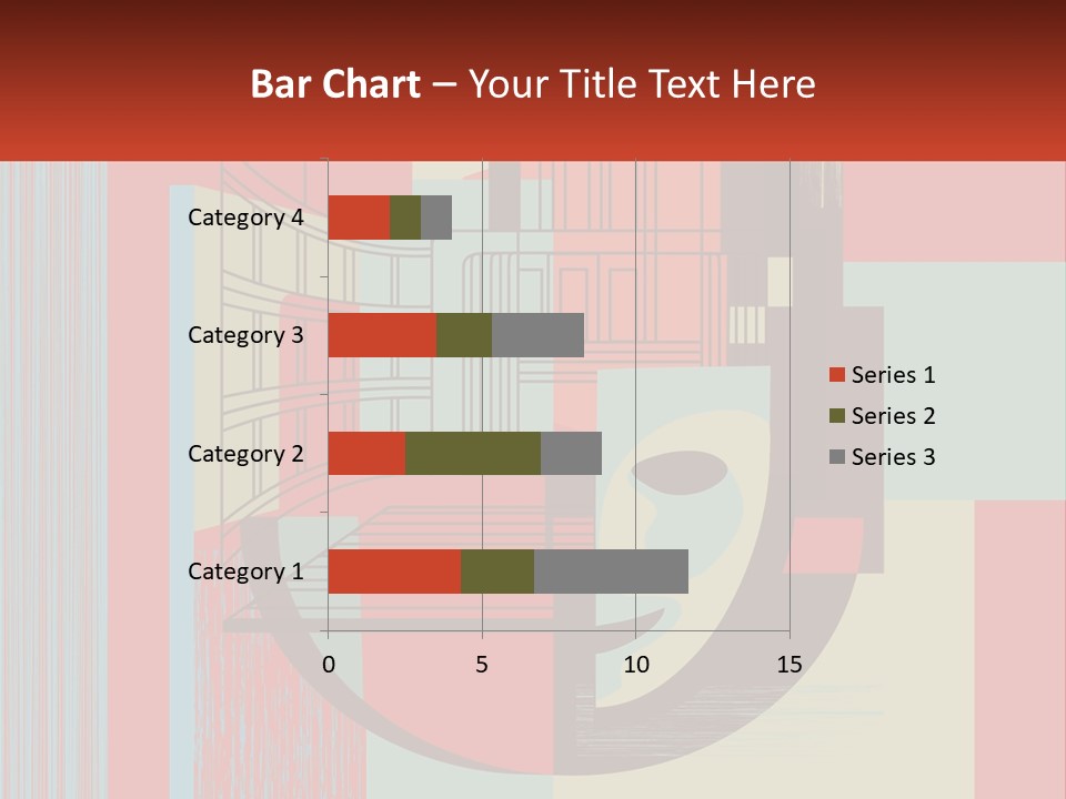 A Red And Blue Abstract Background With Lines And Shapes PowerPoint Template