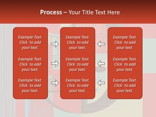 A Red And Blue Abstract Background With Lines And Shapes PowerPoint Template