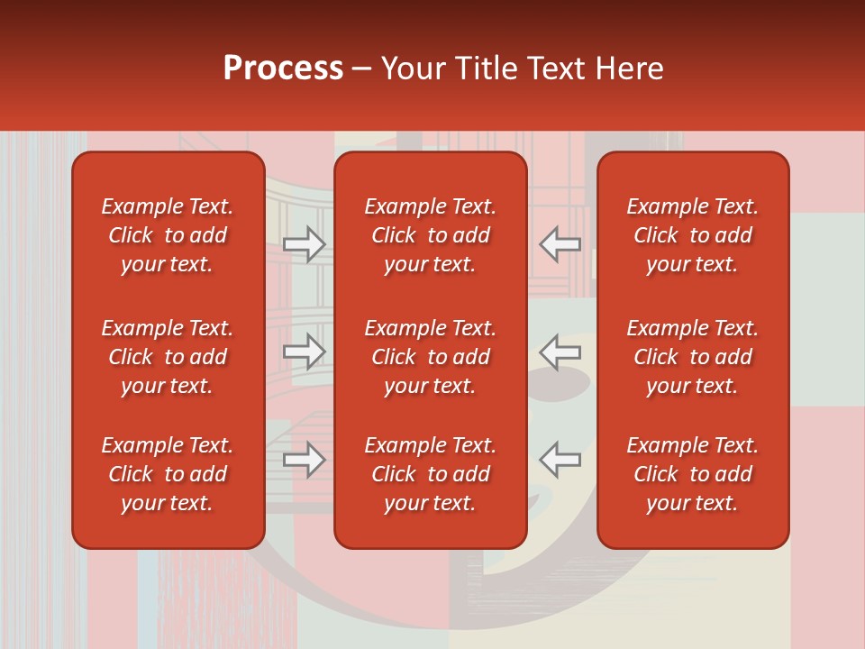 A Red And Blue Abstract Background With Lines And Shapes PowerPoint Template