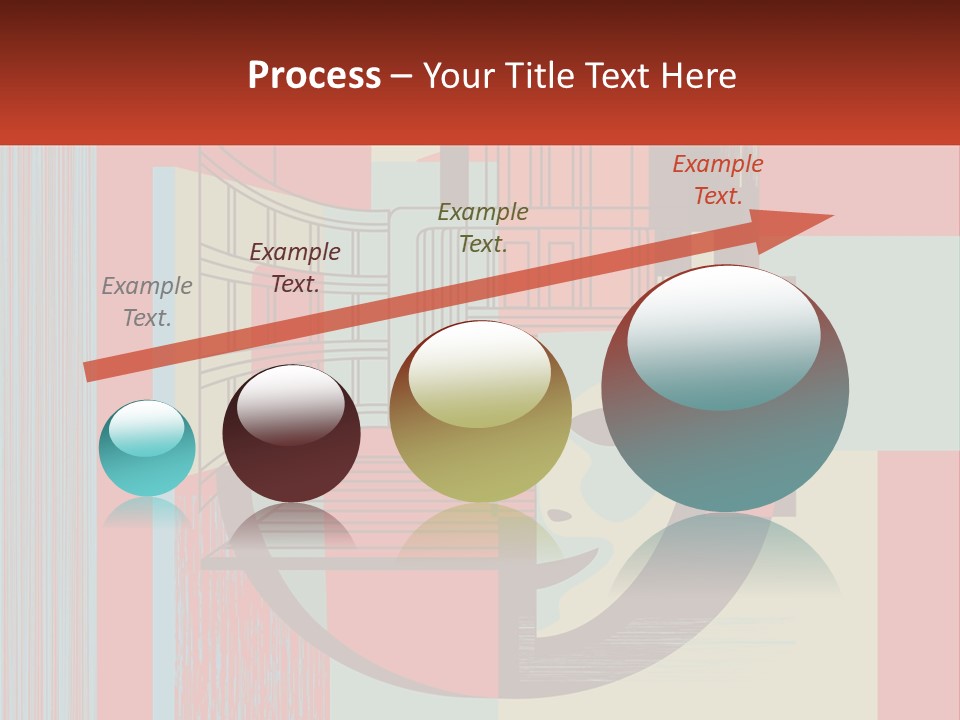 A Red And Blue Abstract Background With Lines And Shapes PowerPoint Template