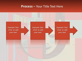 A Red And Blue Abstract Background With Lines And Shapes PowerPoint Template