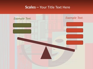 A Red And Blue Abstract Background With Lines And Shapes PowerPoint Template