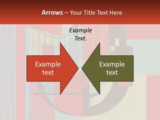 A Red And Blue Abstract Background With Lines And Shapes PowerPoint Template