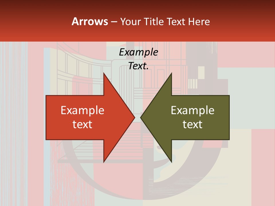 A Red And Blue Abstract Background With Lines And Shapes PowerPoint Template