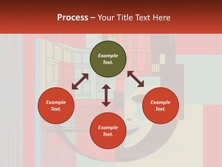 A Red And Blue Abstract Background With Lines And Shapes PowerPoint Template