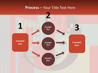 A Red And Blue Abstract Background With Lines And Shapes PowerPoint Template