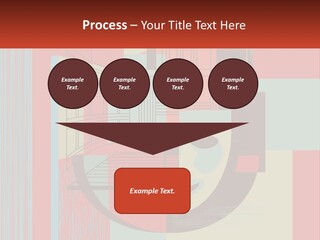 A Red And Blue Abstract Background With Lines And Shapes PowerPoint Template