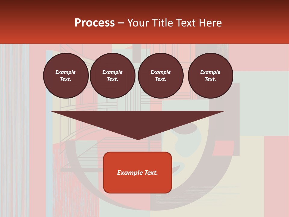 A Red And Blue Abstract Background With Lines And Shapes PowerPoint Template