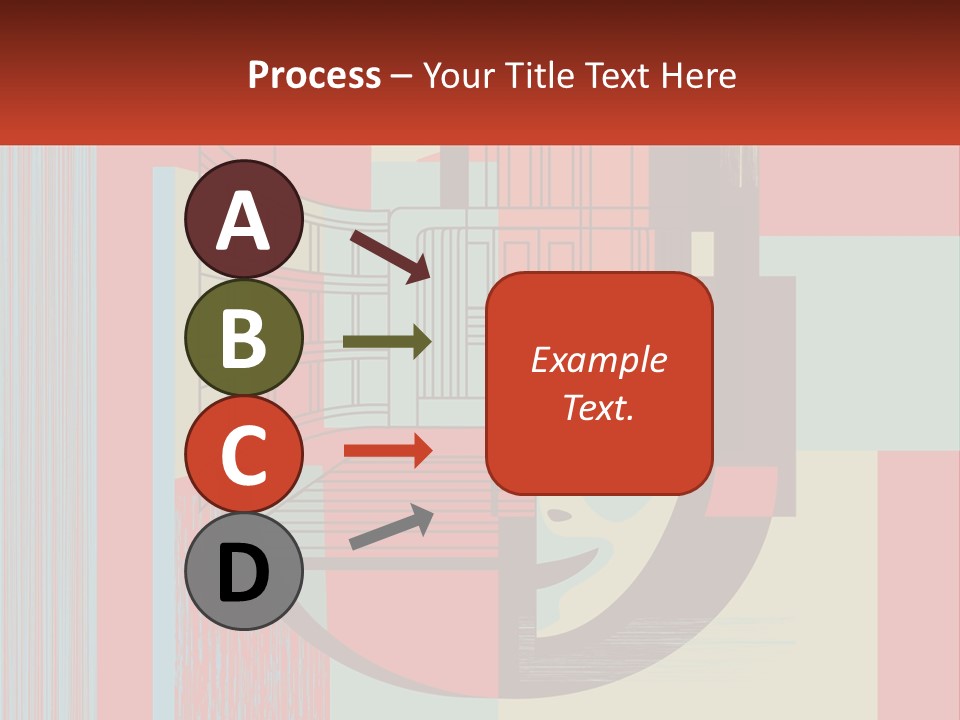 A Red And Blue Abstract Background With Lines And Shapes PowerPoint Template