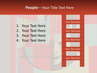 A Red And Blue Abstract Background With Lines And Shapes PowerPoint Template