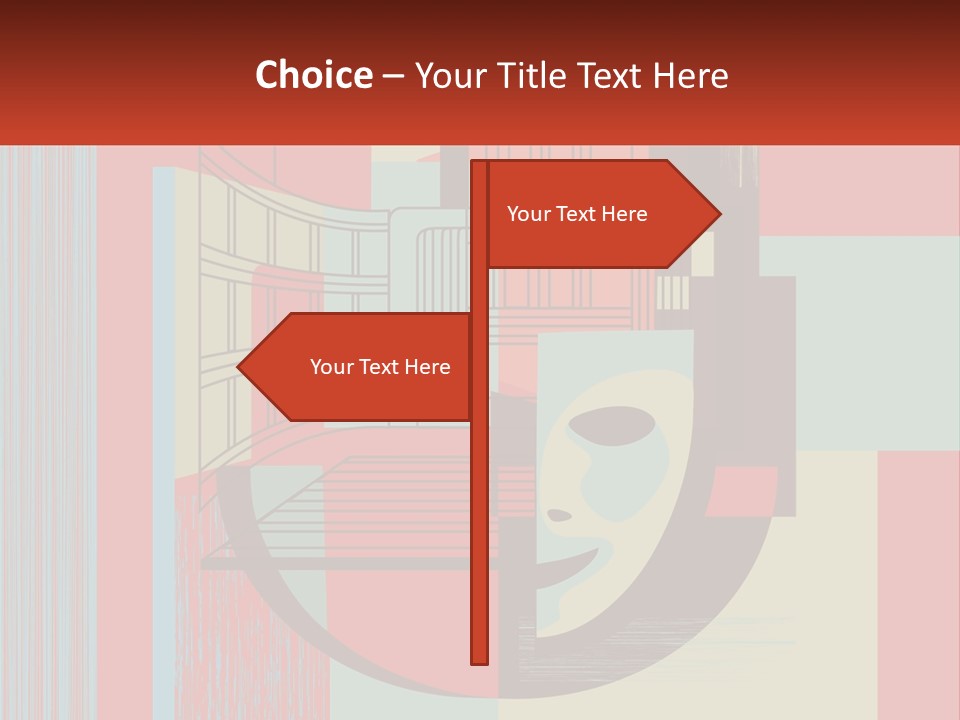 A Red And Blue Abstract Background With Lines And Shapes PowerPoint Template