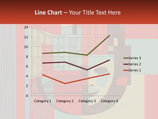 A Red And Blue Abstract Background With Lines And Shapes PowerPoint Template