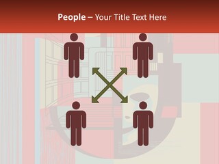 A Red And Blue Abstract Background With Lines And Shapes PowerPoint Template