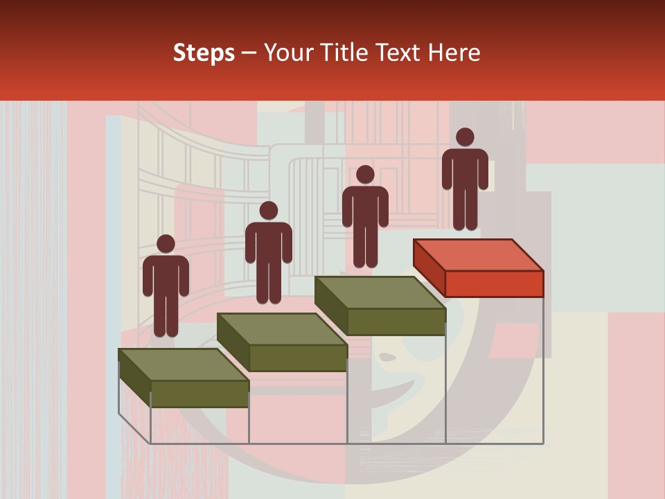 A Red And Blue Abstract Background With Lines And Shapes PowerPoint Template