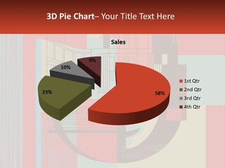 A Red And Blue Abstract Background With Lines And Shapes PowerPoint Template