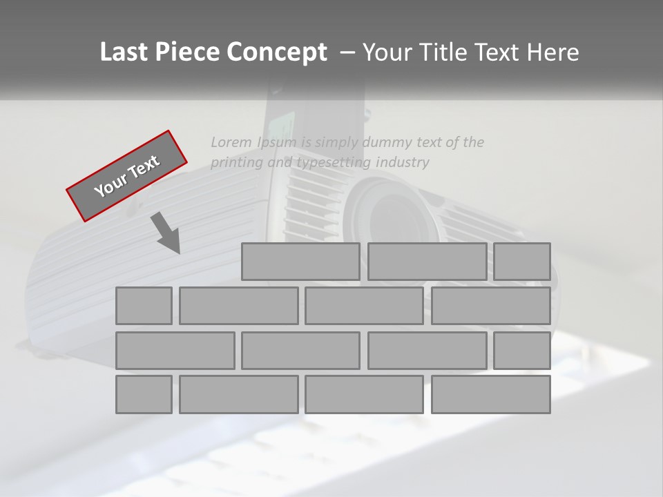A Video Camera Hanging From The Ceiling Of A Building PowerPoint Template