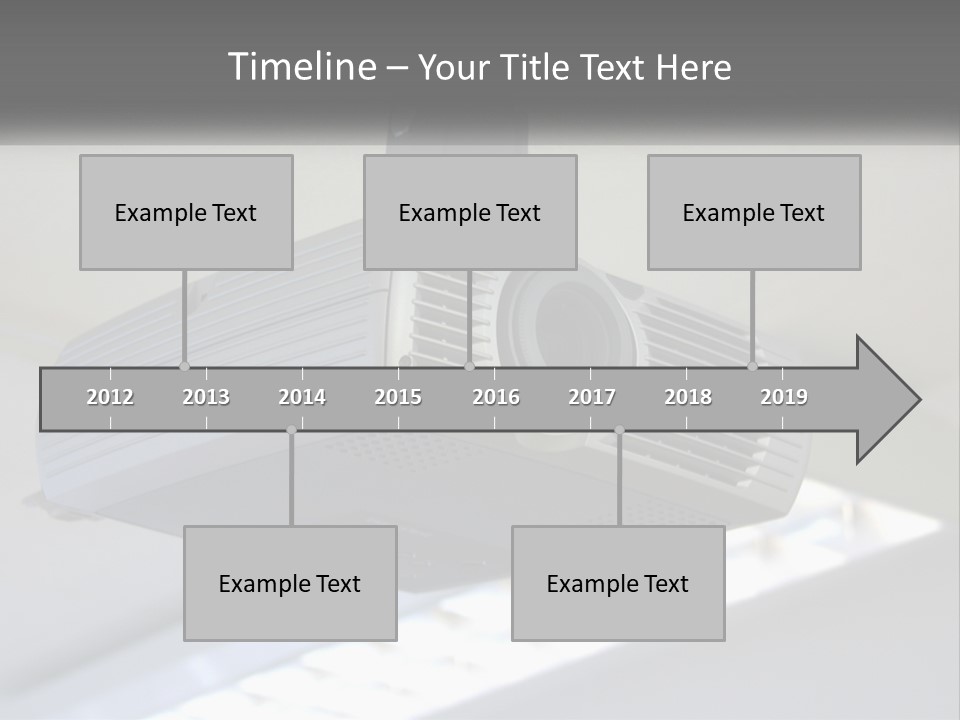 A Video Camera Hanging From The Ceiling Of A Building PowerPoint Template