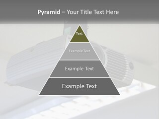 A Video Camera Hanging From The Ceiling Of A Building PowerPoint Template