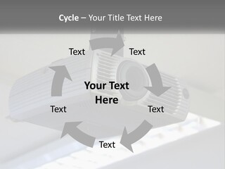 A Video Camera Hanging From The Ceiling Of A Building PowerPoint Template