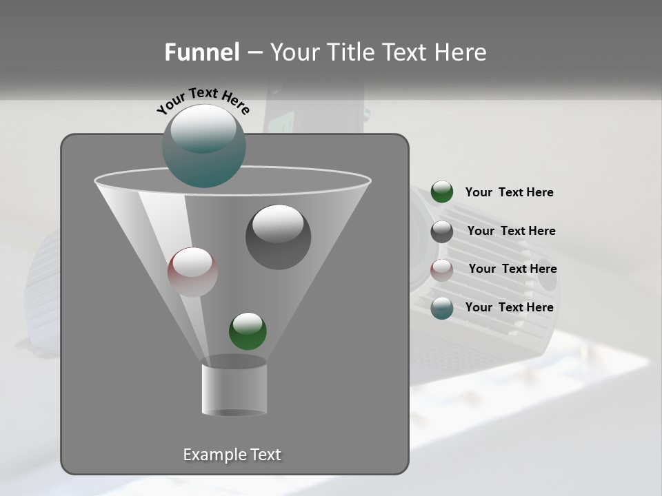 A Video Camera Hanging From The Ceiling Of A Building PowerPoint Template