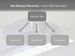 A Video Camera Hanging From The Ceiling Of A Building PowerPoint Template