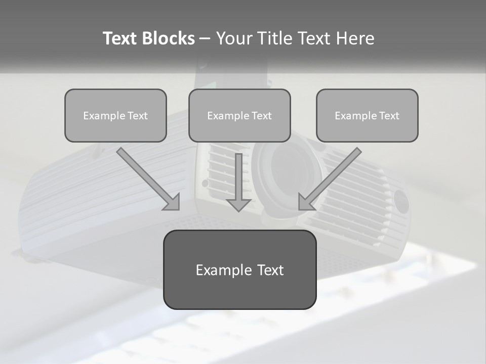 A Video Camera Hanging From The Ceiling Of A Building PowerPoint Template