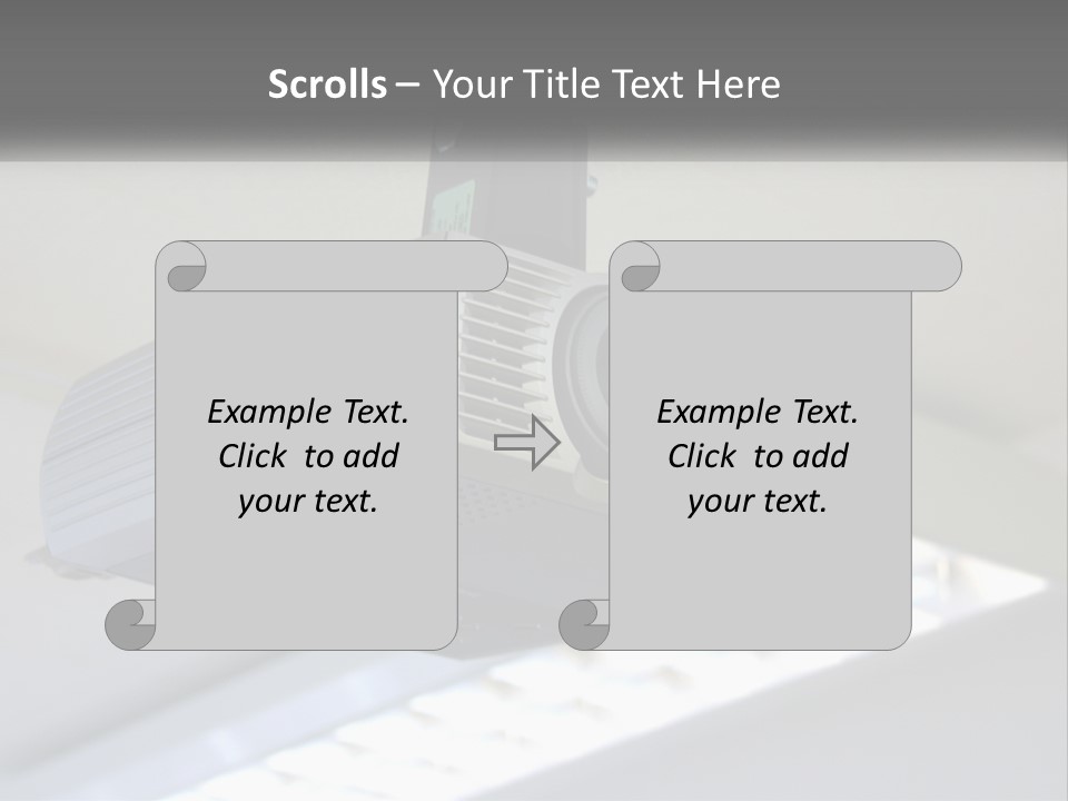 A Video Camera Hanging From The Ceiling Of A Building PowerPoint Template