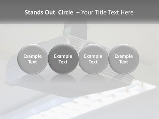 A Video Camera Hanging From The Ceiling Of A Building PowerPoint Template