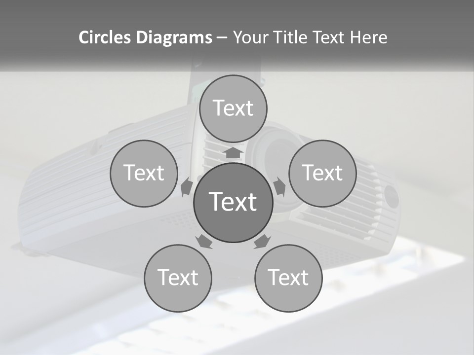 A Video Camera Hanging From The Ceiling Of A Building PowerPoint Template