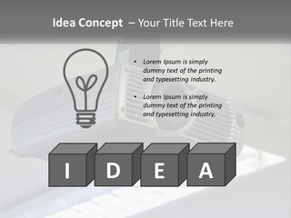 A Video Camera Hanging From The Ceiling Of A Building PowerPoint Template