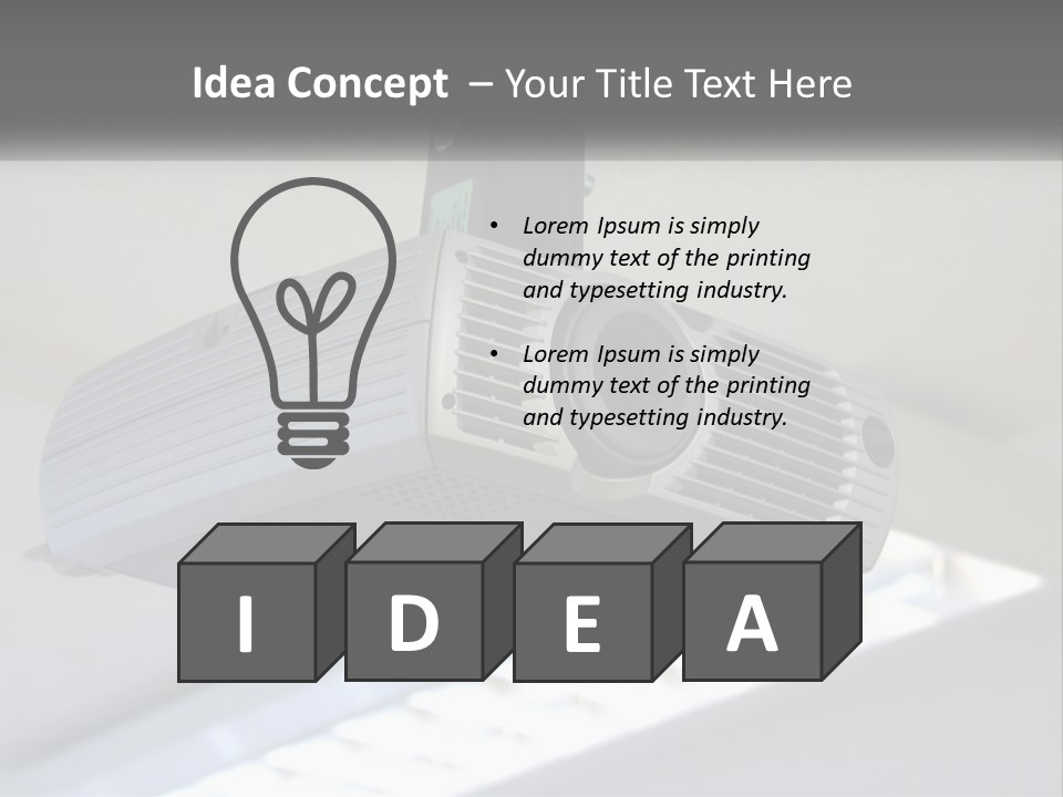 A Video Camera Hanging From The Ceiling Of A Building PowerPoint Template