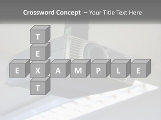 A Video Camera Hanging From The Ceiling Of A Building PowerPoint Template